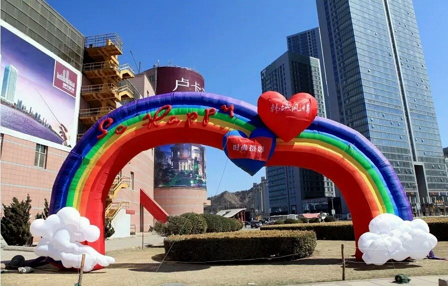 桐城彩虹充气拱门